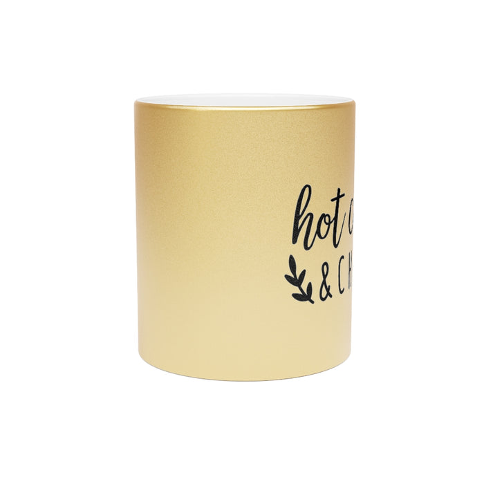 Hot Cocoa and Chill Metallic Mug