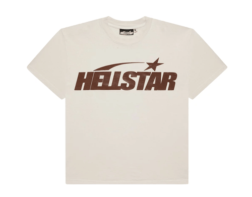 HS Classic T-Shirt (Gel Print) 'White/Brown' - T-Shirt - Jawns on Fire Sneakers & Shoes