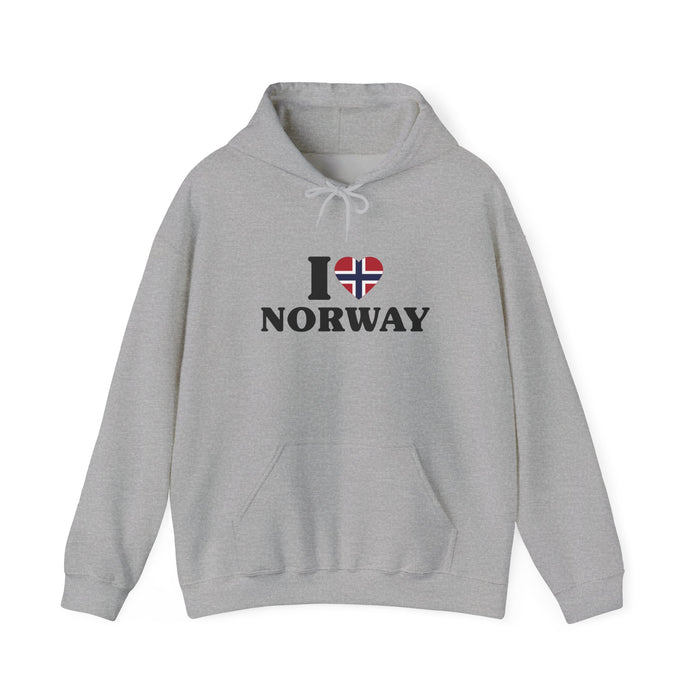 I Love Norway Hooded Sweatshirt