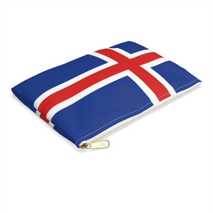 Icelandic Flag Accessory Pouch - Scandinavian Design Studio