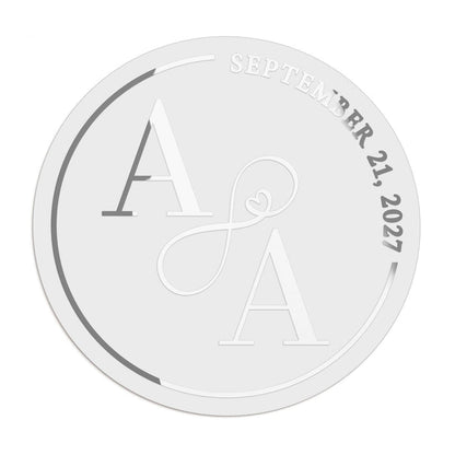 1.25" - 12 Labels / Silver Foil