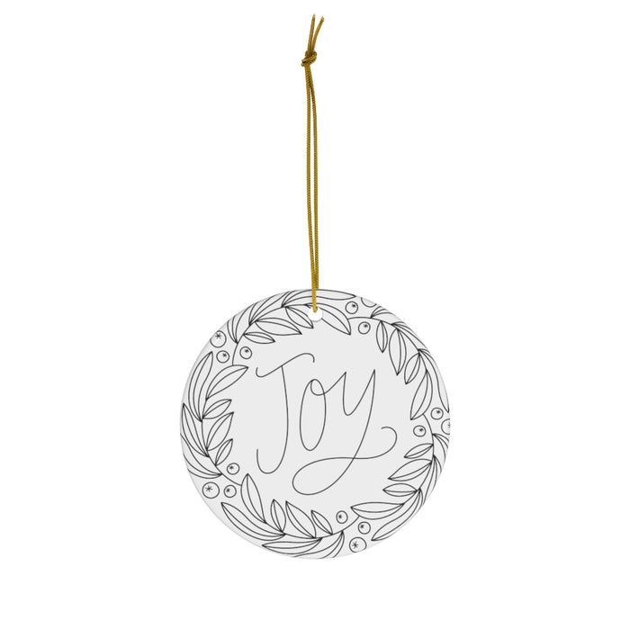 Joy Ceramic Ornament