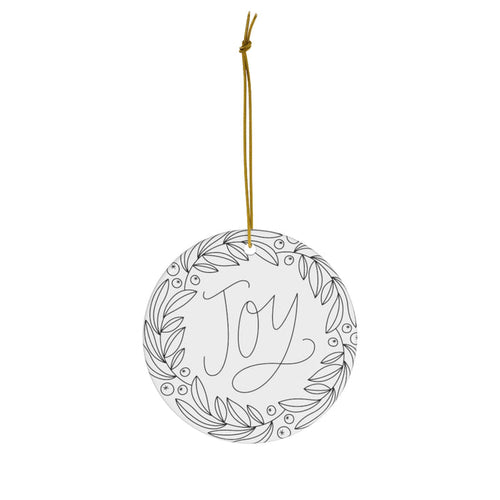 Joy Ceramic Ornament