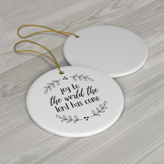 Joy To The World Ceramic Ornament
