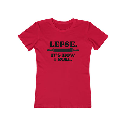 Lefse It's How I Roll Women's Fit T-Shirt Scandinavian Design Studio