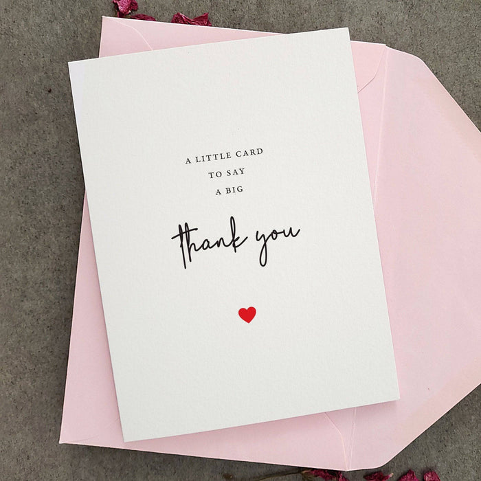 Little Card to say Big Thank you - XOXOKristen