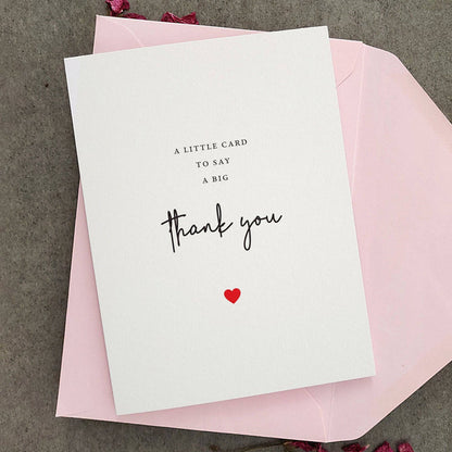 Little Card to say Big Thank you - XOXOKristen