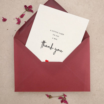 Little Card to say Big Thank you - XOXOKristen