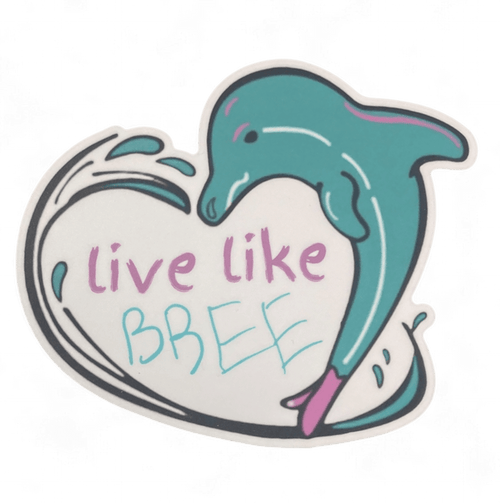 Live Like Bree Sticker - Jawns on Fire Sneakers & Shoes