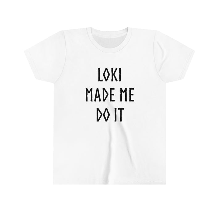 Loki Made Me Do It Kids T-Shirt Scandinavian Design Studio