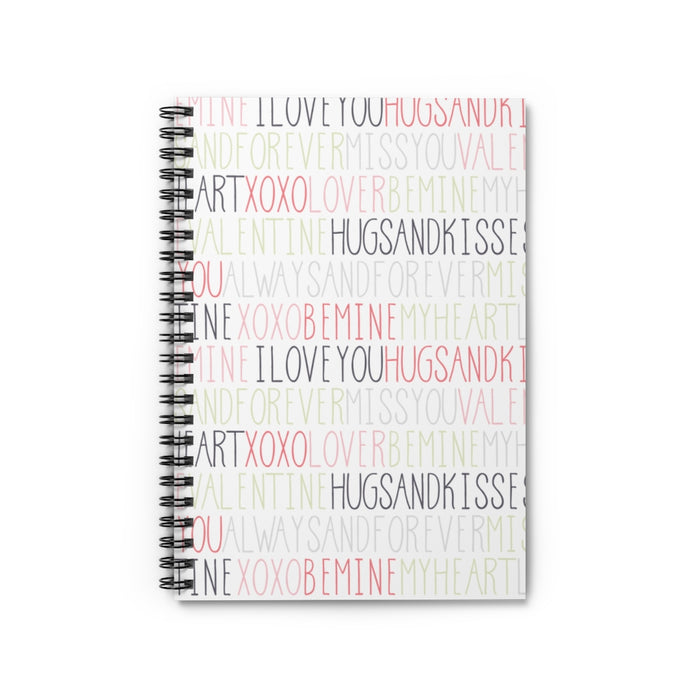 Lovely Thoughts Spiral Lined Notebook