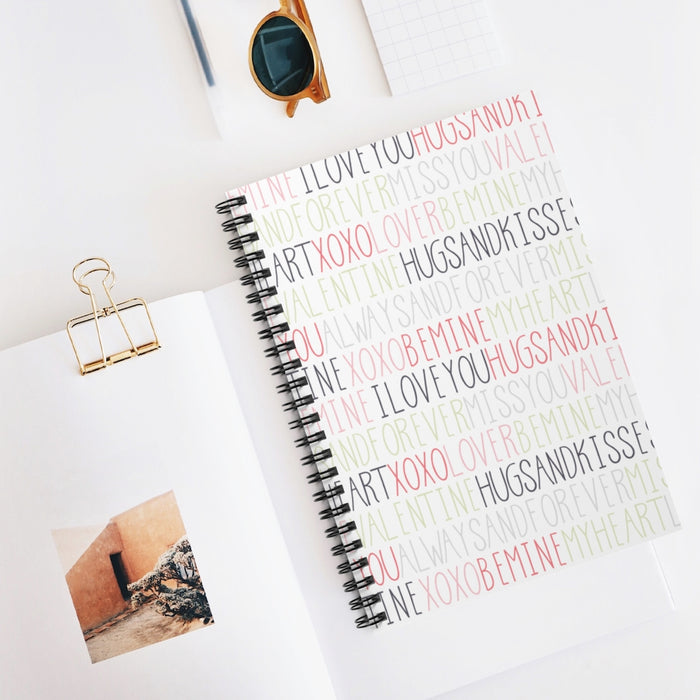 Lovely Thoughts Spiral Lined Notebook
