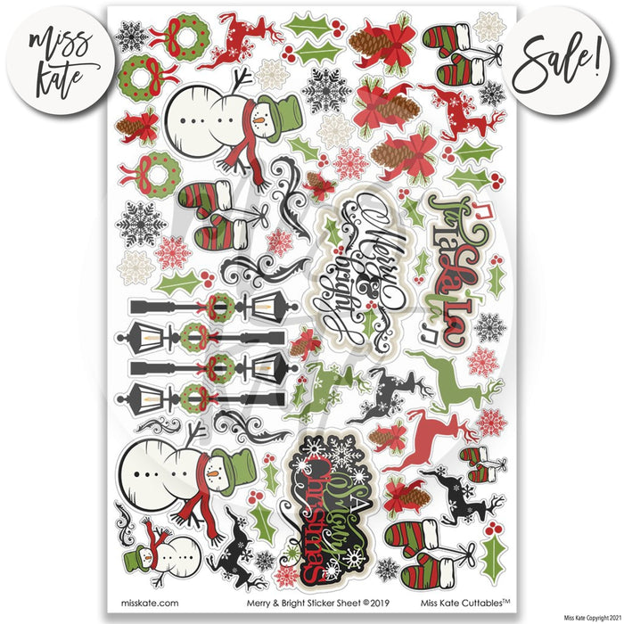Merry And Bright - Paper & Sticker Kit 12X12 (Ds)