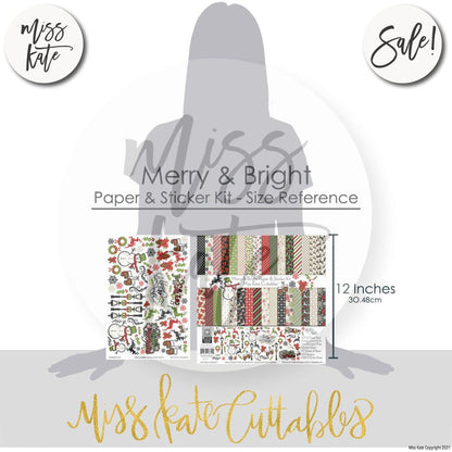 Merry And Bright - Paper & Sticker Kit 12X12 (Ds)