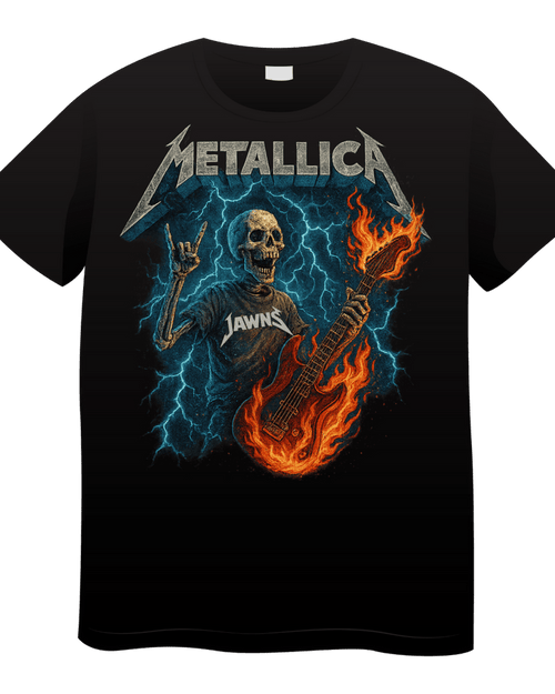 Metallica Guitar - Original Jawns - Black T-Shirt - T-Shirt - Jawns on Fire Sneakers & Shoes