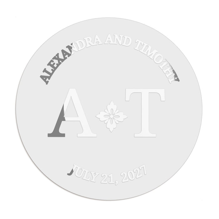 1.25" - 12 Labels / Silver Foil
