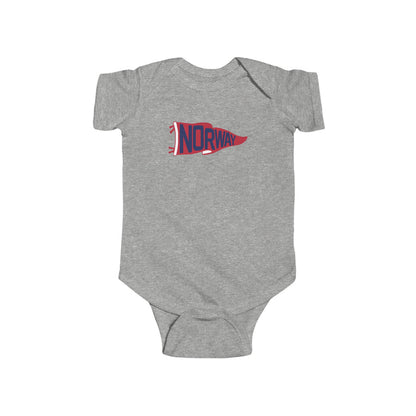 Norway Team Pennant Baby Bodysuit