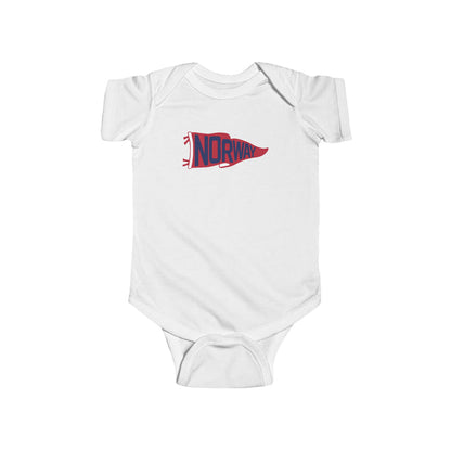 Norway Team Pennant Baby Bodysuit