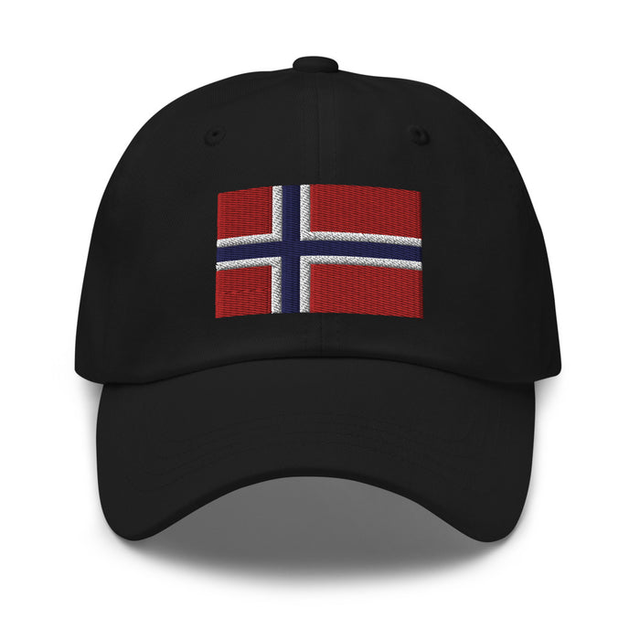Norwegian Flag Embroidered Hat Scandinavian Design Studio