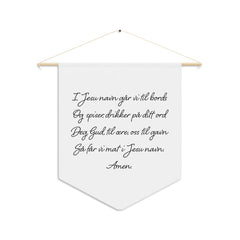 Norwegian Table Prayer Pennant Scandinavian Design Studio