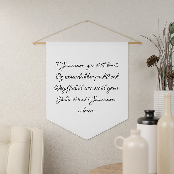 Norwegian Table Prayer Pennant Scandinavian Design Studio
