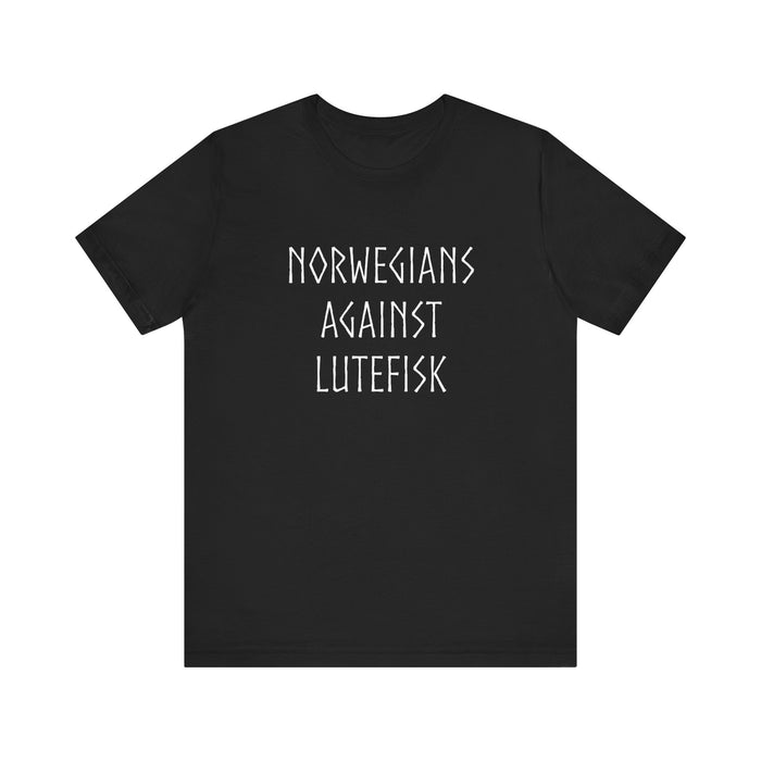 Norwegians Against Lutefisk T-Shirt - Scandinavian Design Studio