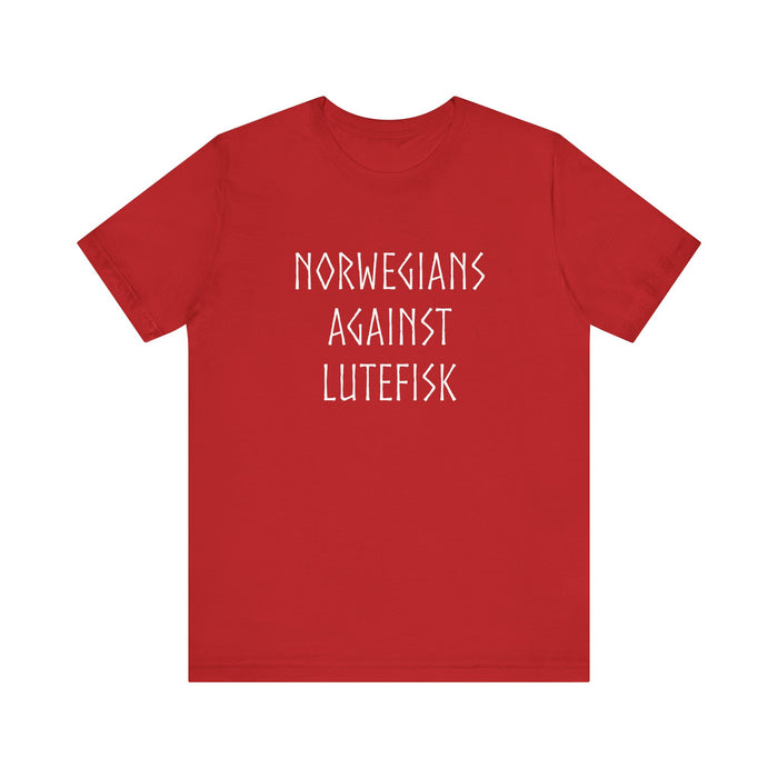 Norwegians Against Lutefisk T-Shirt - Scandinavian Design Studio