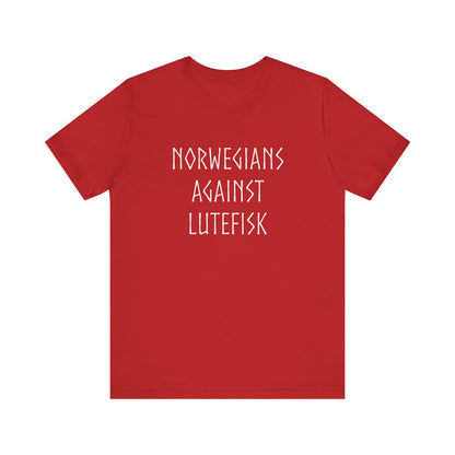 Norwegians Against Lutefisk T-Shirt - Scandinavian Design Studio