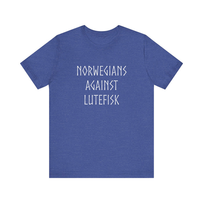 Norwegians Against Lutefisk T-Shirt - Scandinavian Design Studio