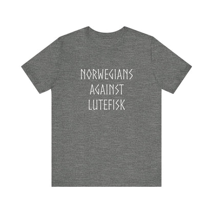 Norwegians Against Lutefisk T-Shirt - Scandinavian Design Studio