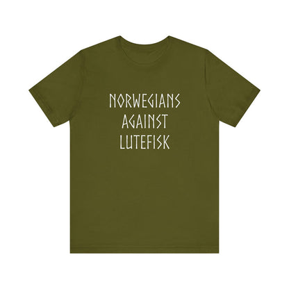 Norwegians Against Lutefisk T-Shirt - Scandinavian Design Studio