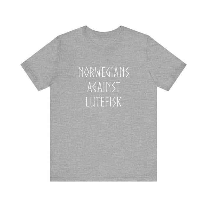 Norwegians Against Lutefisk T-Shirt - Scandinavian Design Studio