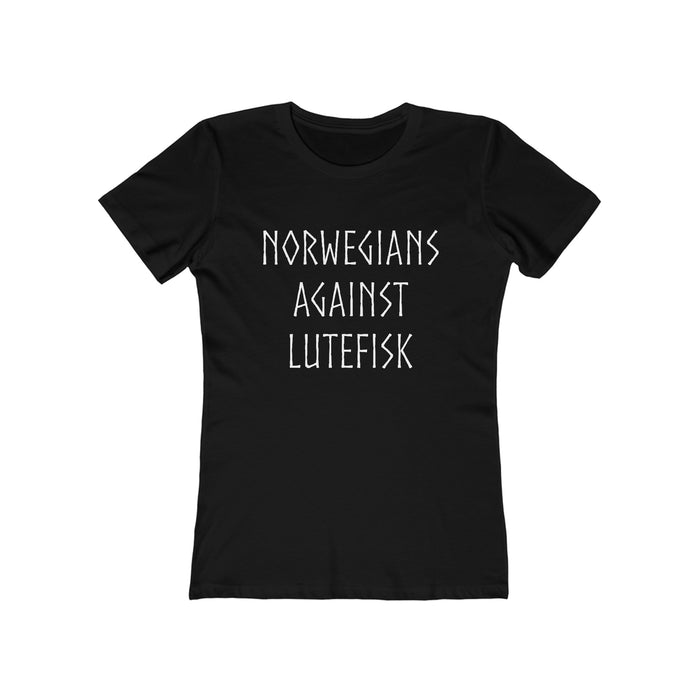 Norwegians Against Lutefisk Women's Fit T-Shirt - Scandinavian Design Studio