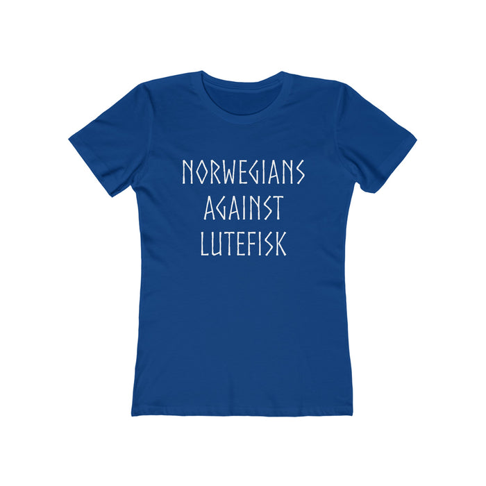 Norwegians Against Lutefisk Women's Fit T-Shirt - Scandinavian Design Studio