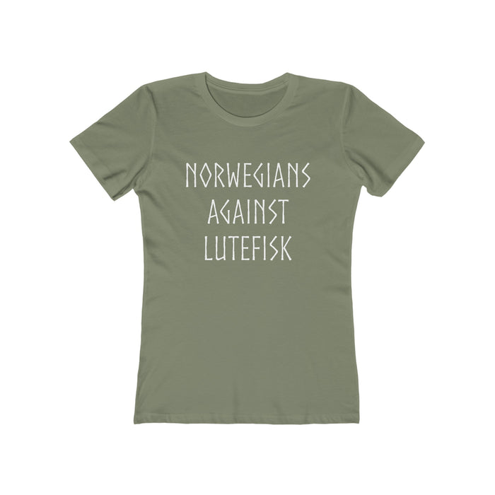 Norwegians Against Lutefisk Women's Fit T-Shirt - Scandinavian Design Studio