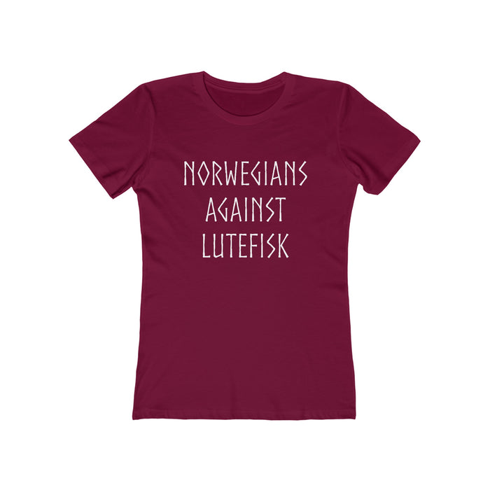 Norwegians Against Lutefisk Women's Fit T-Shirt - Scandinavian Design Studio