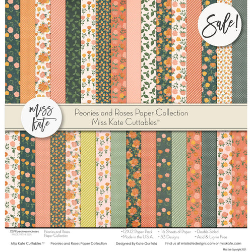 Peonies And Roses - Paper Pack 12X12 (Ds)