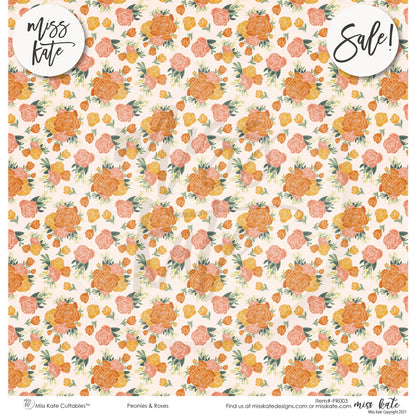 Peonies And Roses - Paper Pack 12X12 (Ds)