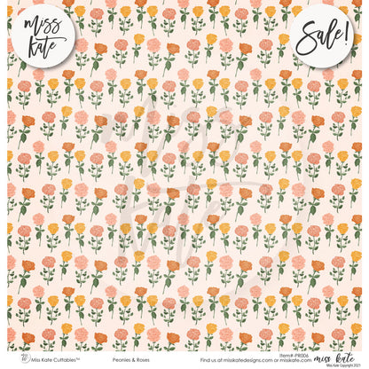 Peonies And Roses - Paper Pack 12X12 (Ds)