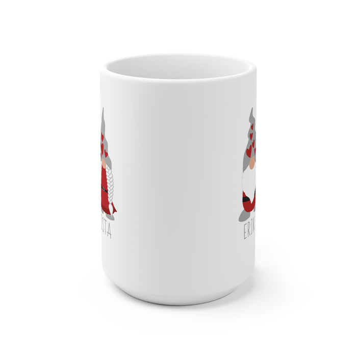 Personalized Valentine's Day Gnome Couple Mug Scandinavian Design Studio