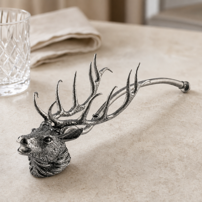 Pewter Elk Candle Snuffer 2