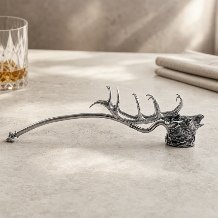 Pewter Elk Candle Snuffer 5