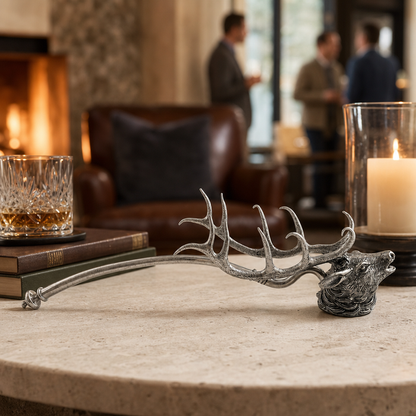Pewter Elk Candle Snuffer 7