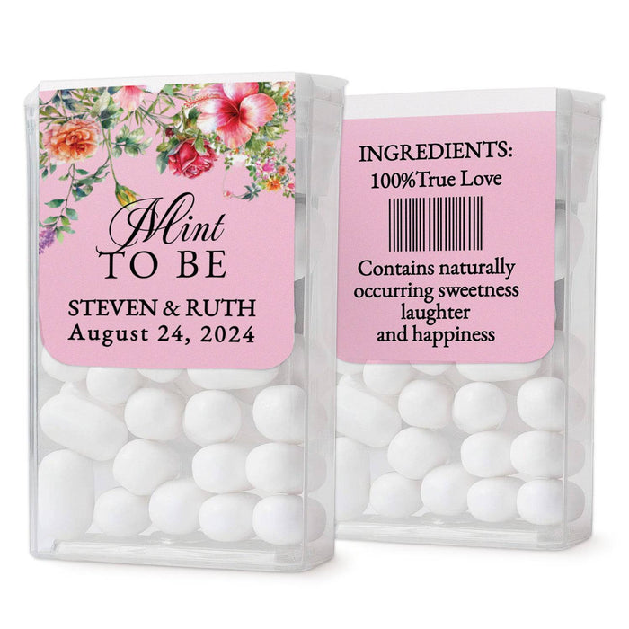 Pink & Flowers Tic Tac Labels - XOXOKristen
