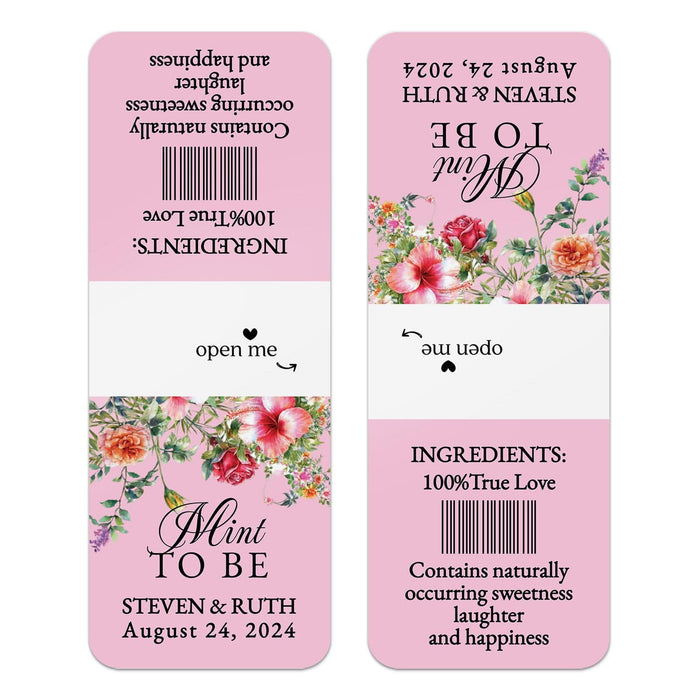 Pink & Flowers Tic Tac Labels - XOXOKristen