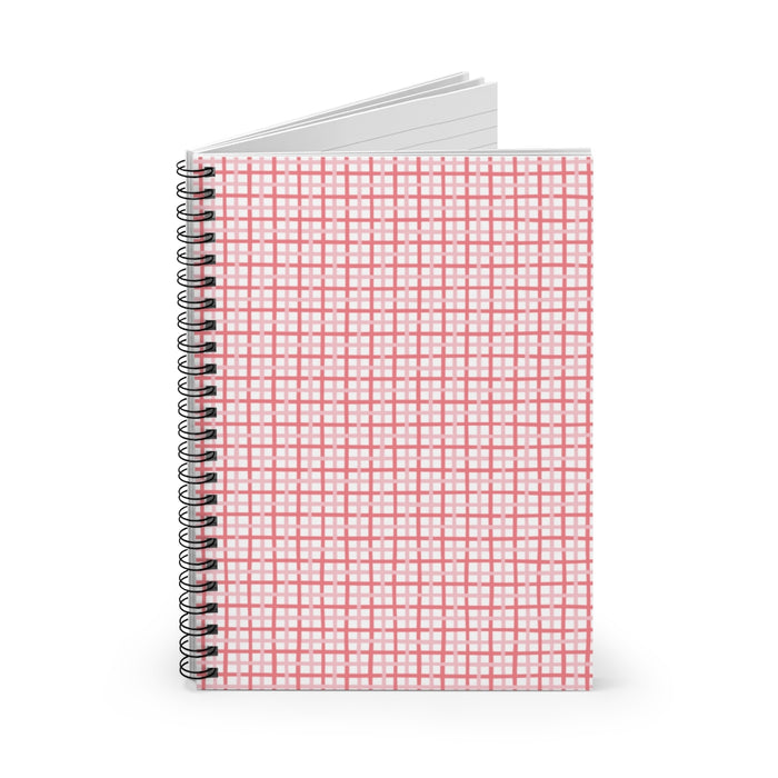 Plaid Love Spiral Lined Notebook