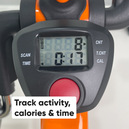 Portable Home Exercise Pedaler With Pedometer