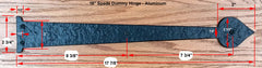Premium Spade Decorative Hinges- Dimensions of 18" size-Solid Aluminum - Wild West Hardware