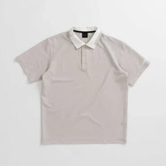 PRINT COLLOR ＆THREE-LINE H EMBROIDERY POLO