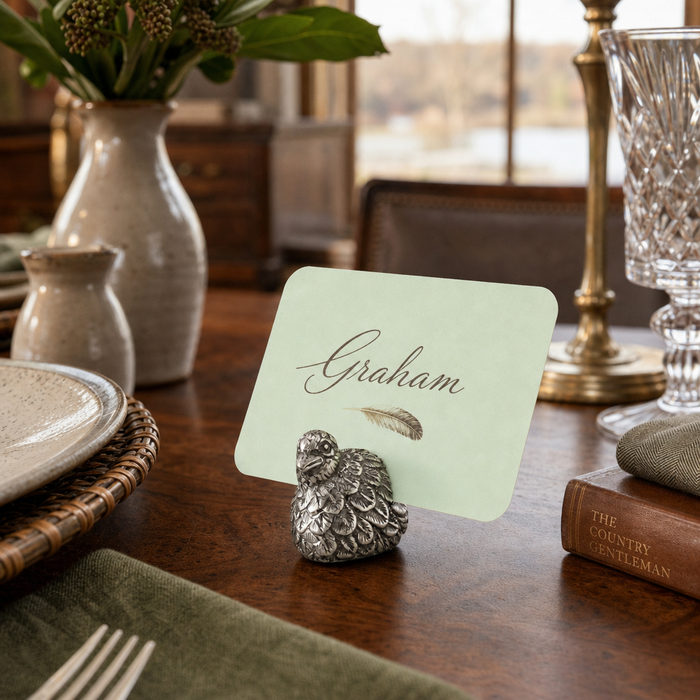 Quail Place Setting Marker 7